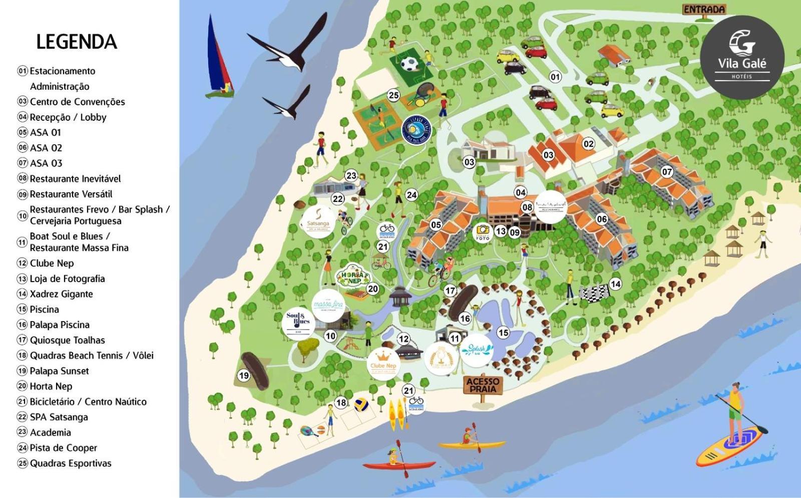 Vila Gale Cabo Cabo de Santo Agostinho Zewnętrze zdjęcie Map of the island